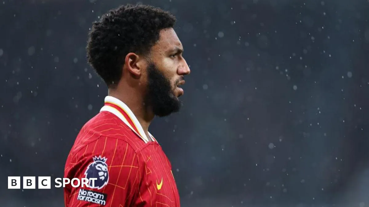 Liverpool's Gomez Faces Potential Surgery, Season-Ending Blow
